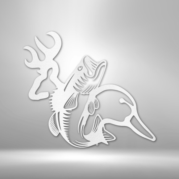 Wildlife Calling Steel Sign Laser Cut Powder Coated Home & Office Metal Wall Dec